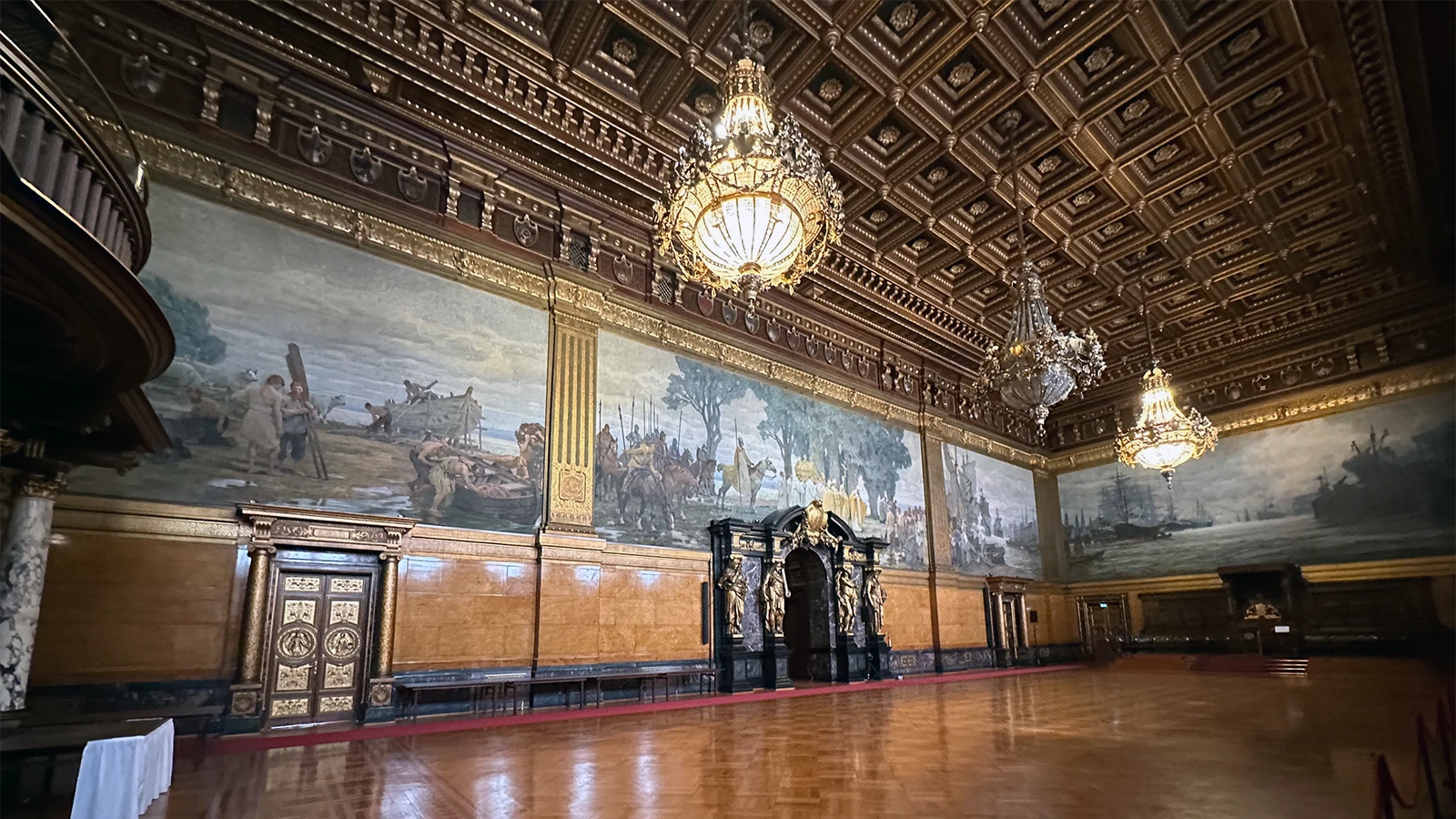 Interiør fra Hamborg Rådhus