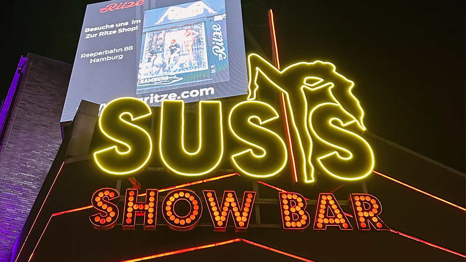 Susis Show Bar på Reeperbahn i Hamborg