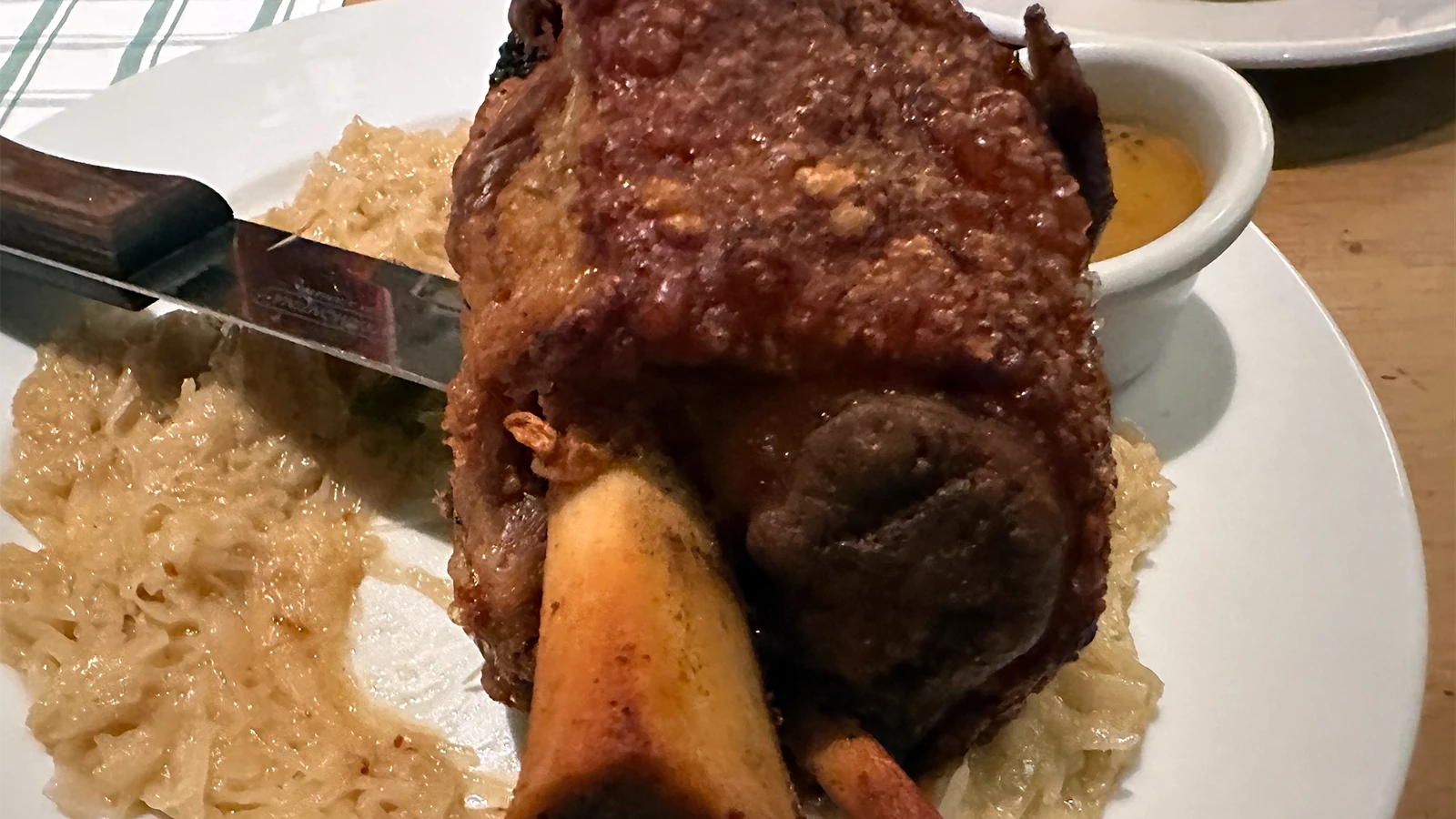 Schweinshaxe hos Blockbräu i Hamborg