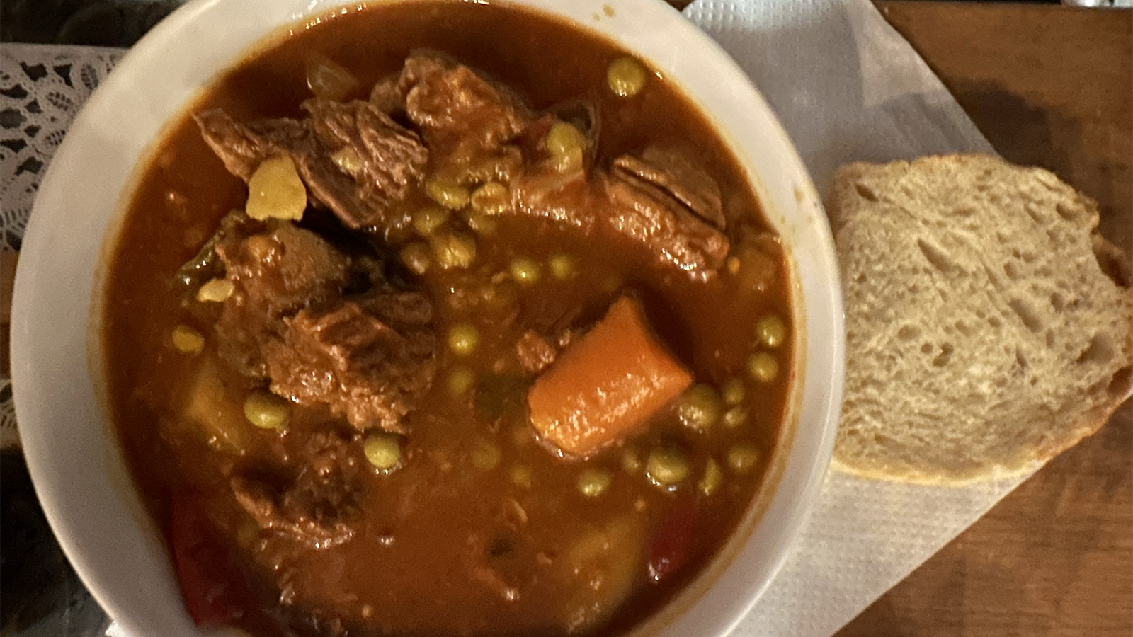 Billede af suppe fra Food House Mostar.