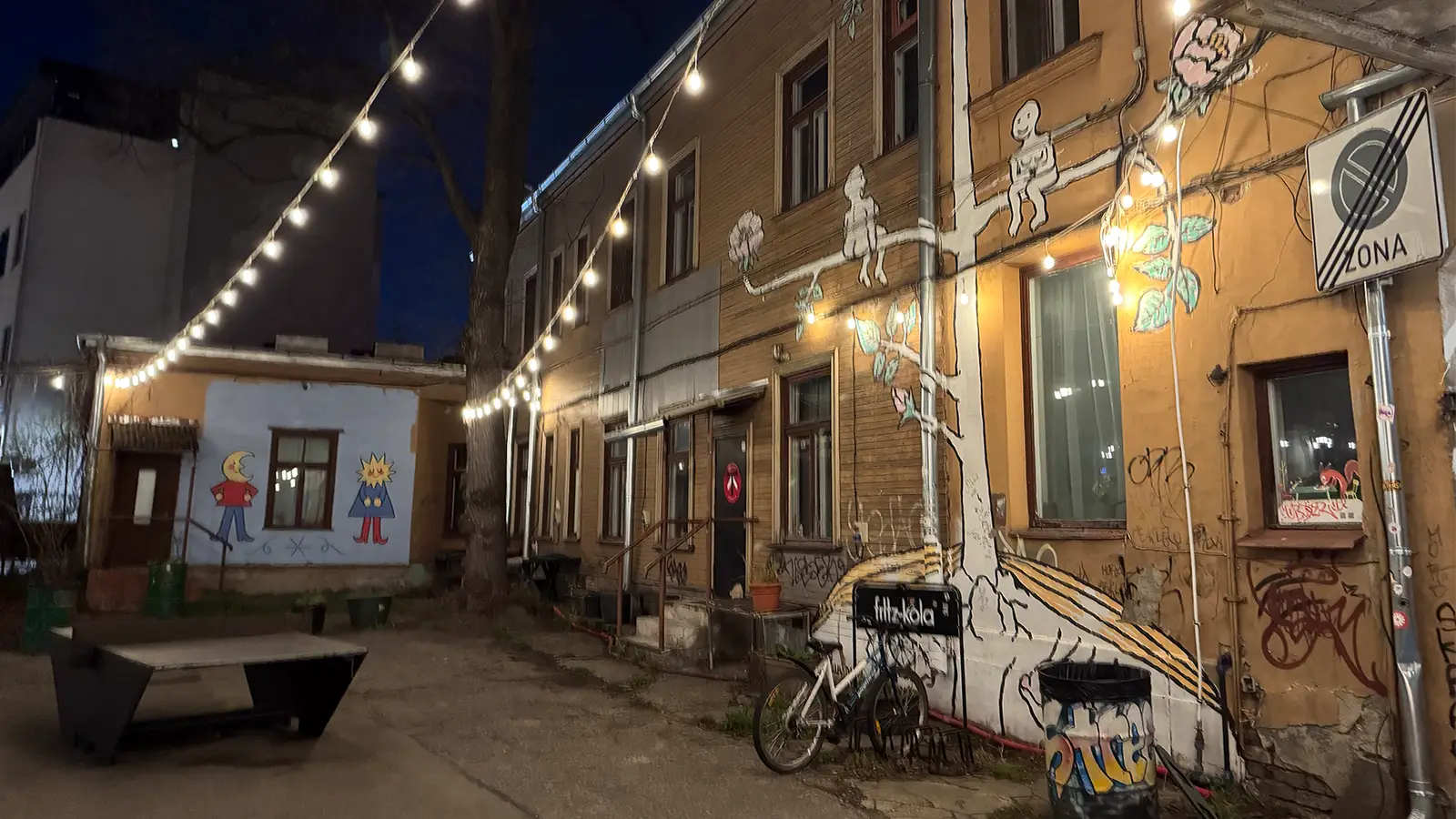 Street art ved den gamle brandstation i Riga.